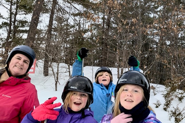 Family Ski day selfie
