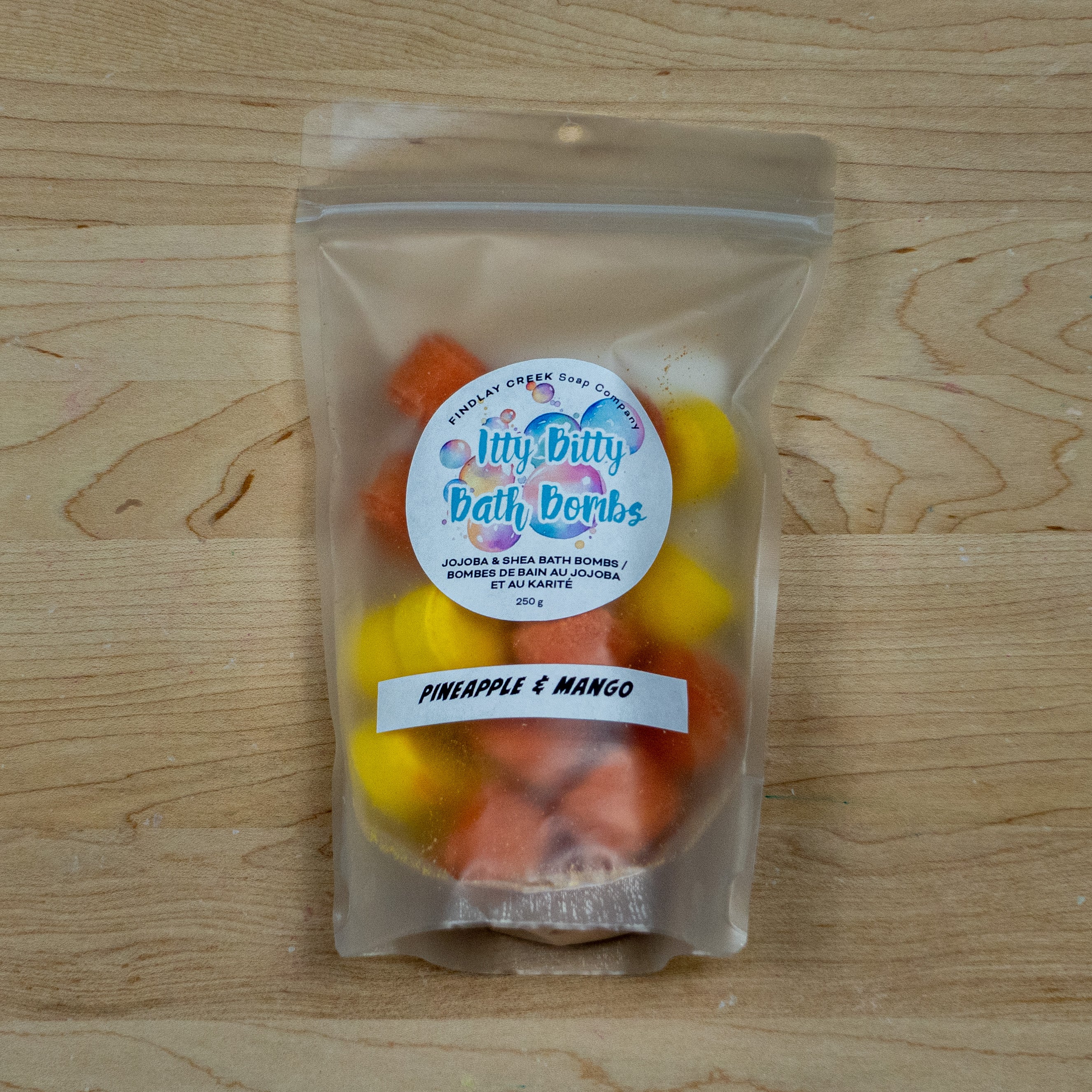 Pineapple and Mango Itty Bitty Bath Bombs Product Photo