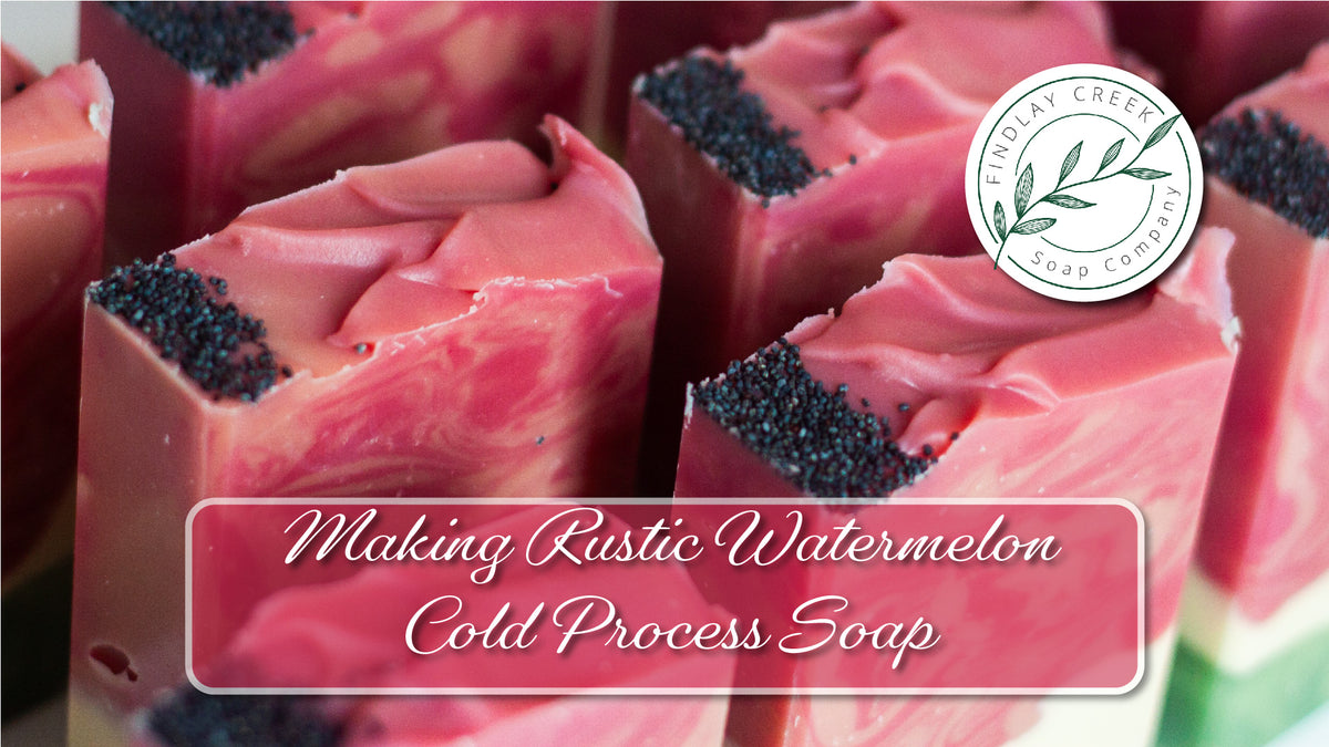 Making Rustic Watermelon Handmade Body Soap