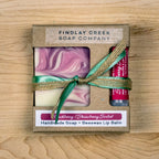 Bunchberry Strawberry Sorbet Handmade Soap and Beeswax Lip Balm Gift Box Product Photo 2