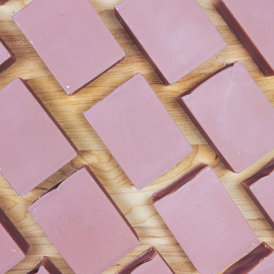 Calamine and Rose Clay Coconut Milk Soap Layout