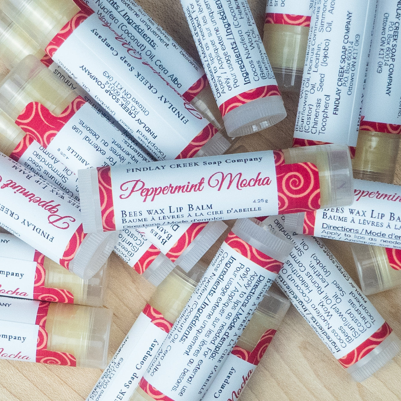 Peppermint Mocha Beeswax Lip Balm