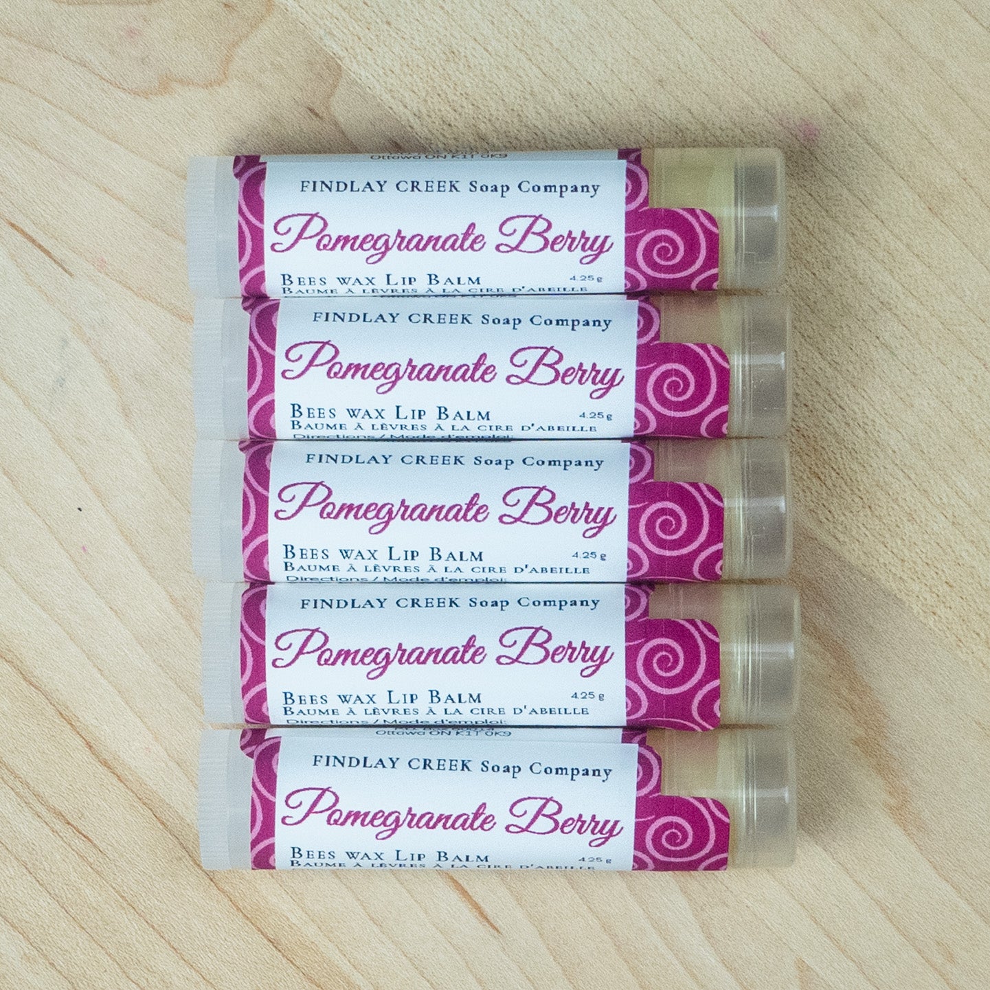Pomegranate Berry Beeswax Lip Balm