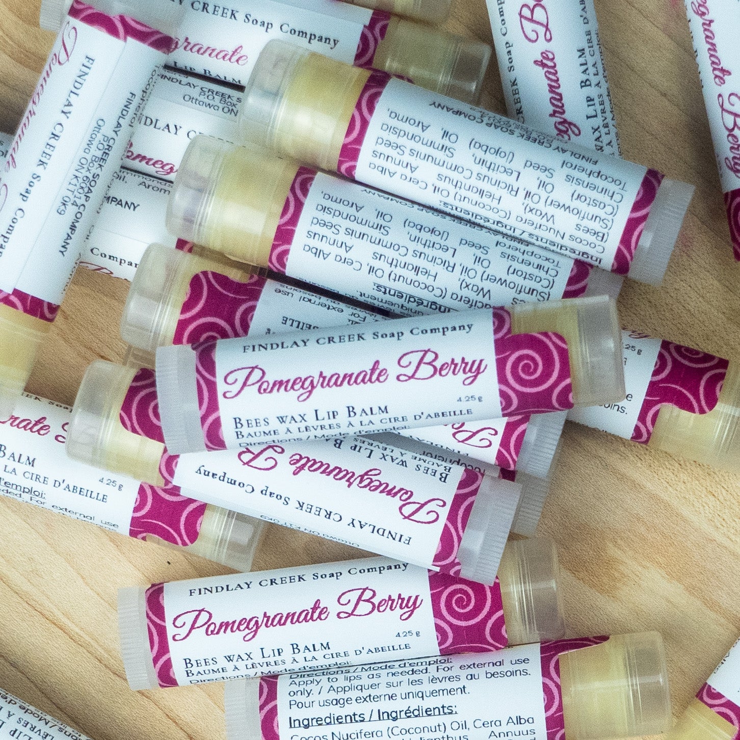 Pomegranate Berry Beeswax Lip Balm