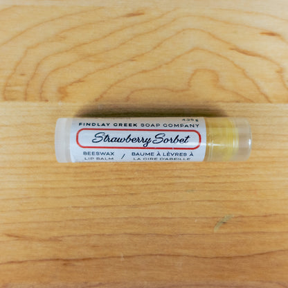 Strawberry Sorbet Beeswax Lip Balm