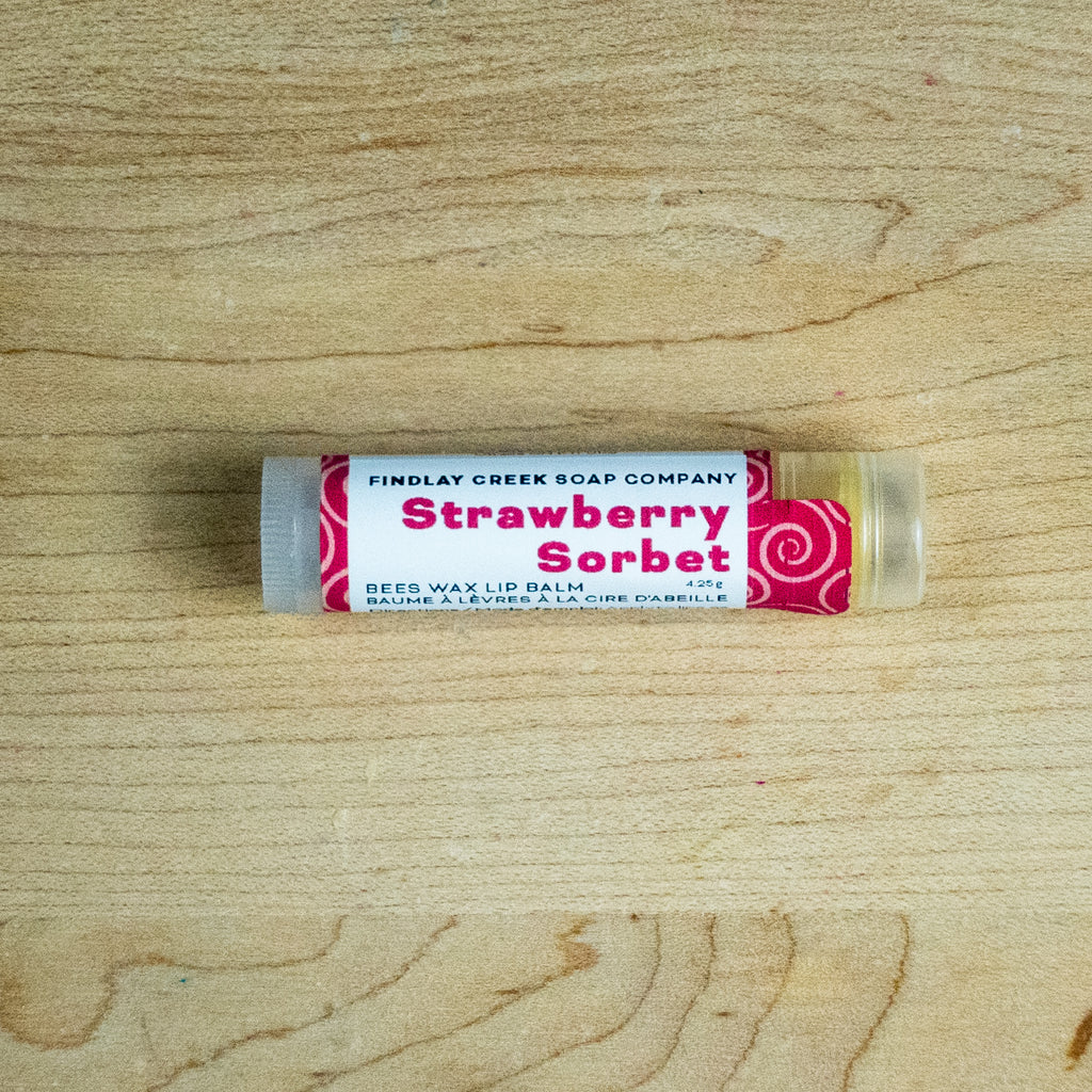 Strawberry Sorbet Beeswax Lip Balm Product Photo 3