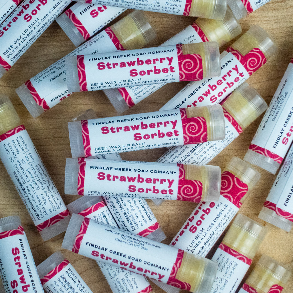 Strawberry Sorbet Beeswax Lip Balm Product Photo 2